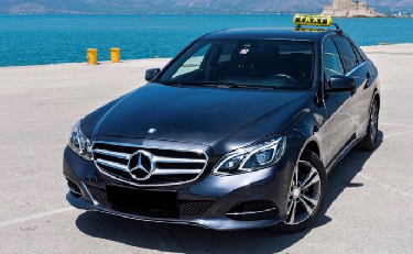 Transfers Unique Greek Tours: Silver Mercedes Benz taxi