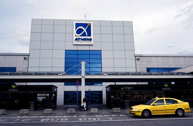 Athens Airport El.Venizelos to or from Sparta or Mystras: the entrance of Athens airport