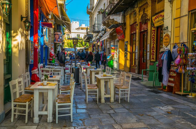 Athens Gastronomy City Tour: picturesque alley in the center of Athens